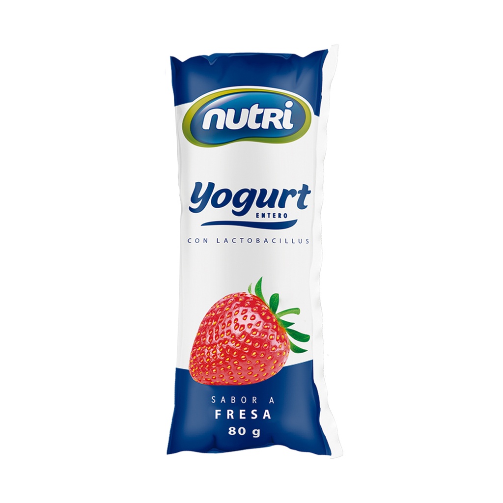 NUTRIYOGURT FRESA NUTRIFOOD HTST POL 80G