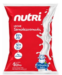 LECHE SEMIDESCREMADA UHT POLIETILENO 1L