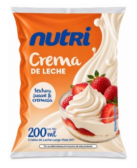 CREMA DE LECHE UHT POLIETILENO 200ML