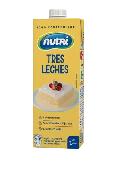 NUTRI MEZCLA 3 LECHES UHT SQUARE 1L