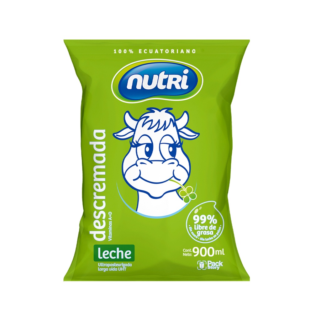 LECHE DESCREMADA UHT TETRAFINO 900ML