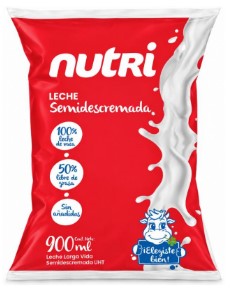LECHE SEMIDESCREMADA UHT POL 900ML